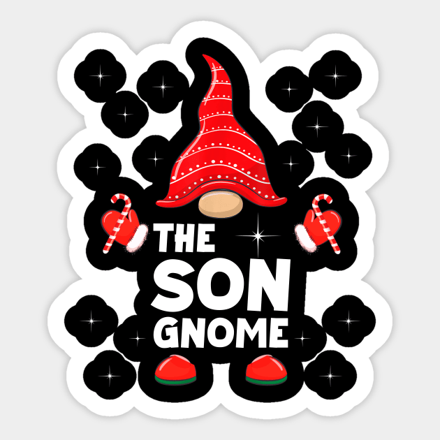 The Son Gnome Matching Family Christmas Pajama Sticker by Foatui